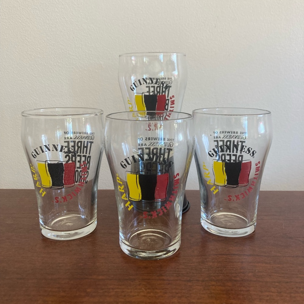 Guinness Mini Pints - Set 4 - New